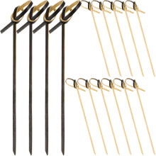 2 Confezioni Stuzzicadenti In Bamboo Per Frutta E Cocktail
