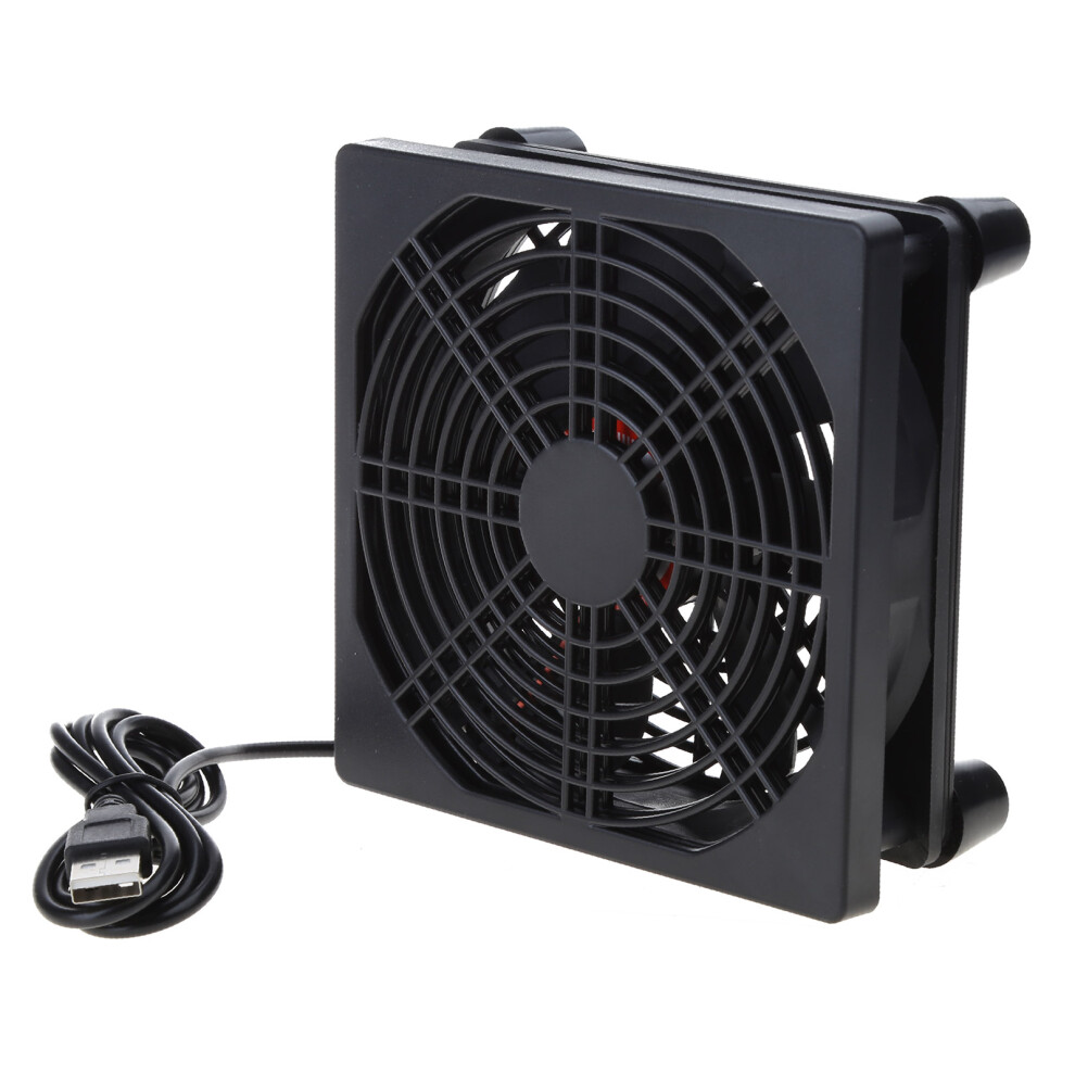 120Mm 5V Usb Powered Fan Cooling For Router Modem Tv Box Router 7709000027392