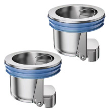 All-copper Floor Drain Core Floor Shower-electroplated silver