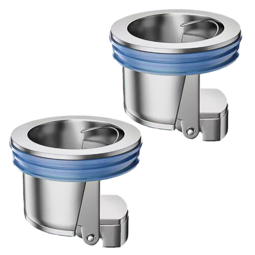 All-copper Floor Drain Core Floor Shower-electroplated silver