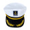 Captain Hat,Kids Sailor Hat,Navy Hugh Hefner Adjustable-White 2