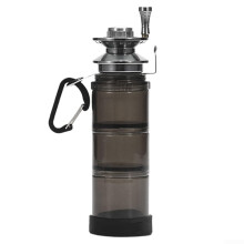 Hand Line Fishing Reel Portable With Detachable Bottle And Three Layer Storage For Tackle Organization