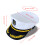 Captain Hat,Kids Sailor Hat,Navy Hugh Hefner Adjustable-White 4