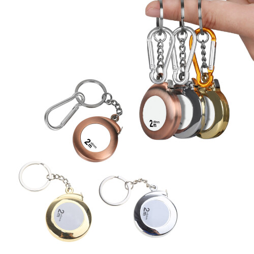 Small Tape Measure Keychain Mini Measuring Tape-bronze 2