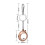 Small Tape Measure Keychain Mini Measuring Tape-bronze 5