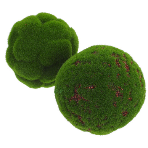Palline Artificiale Verde 4 Pezzi Per Decorazione 2