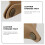 2Pcs Khaki PU Storage Trays Desktop Coin Key Tray 9
