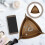 2Pcs Khaki PU Storage Trays Desktop Coin Key Tray 6