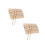 400 Legno 15X0,5 Cm per Torte, e Bouquet 10