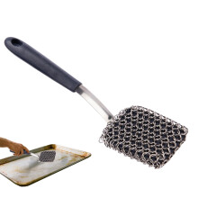 Grill Cleaning Brush Long Handle Scrubbing Brush Multipurpose Stainless Steel Cleaning Tool For Outdoor BBQ Pot Kitchen