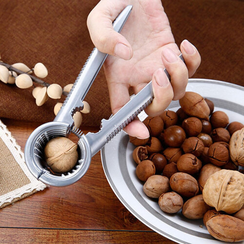 Nut Sheller Clip Aluminum Alloy Clamp Plier Cracker Sheller For Almonds Walnuts Hazelnuts Kitchen Tool 2
