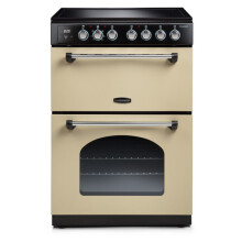 Rangemaster Classic 60 CLA60ECCR/C Electric Cooker with Ceramic Hob - Cream / Chrome