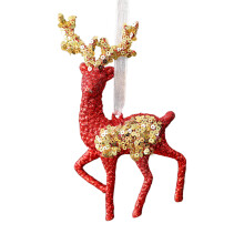Snowflake Pendant Christmas Tree Ornament Acrylic-Turning Elk