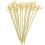 100 Pezzi Spiedini In Bamboo 12 Cm Con Estremità Intrecciate 7