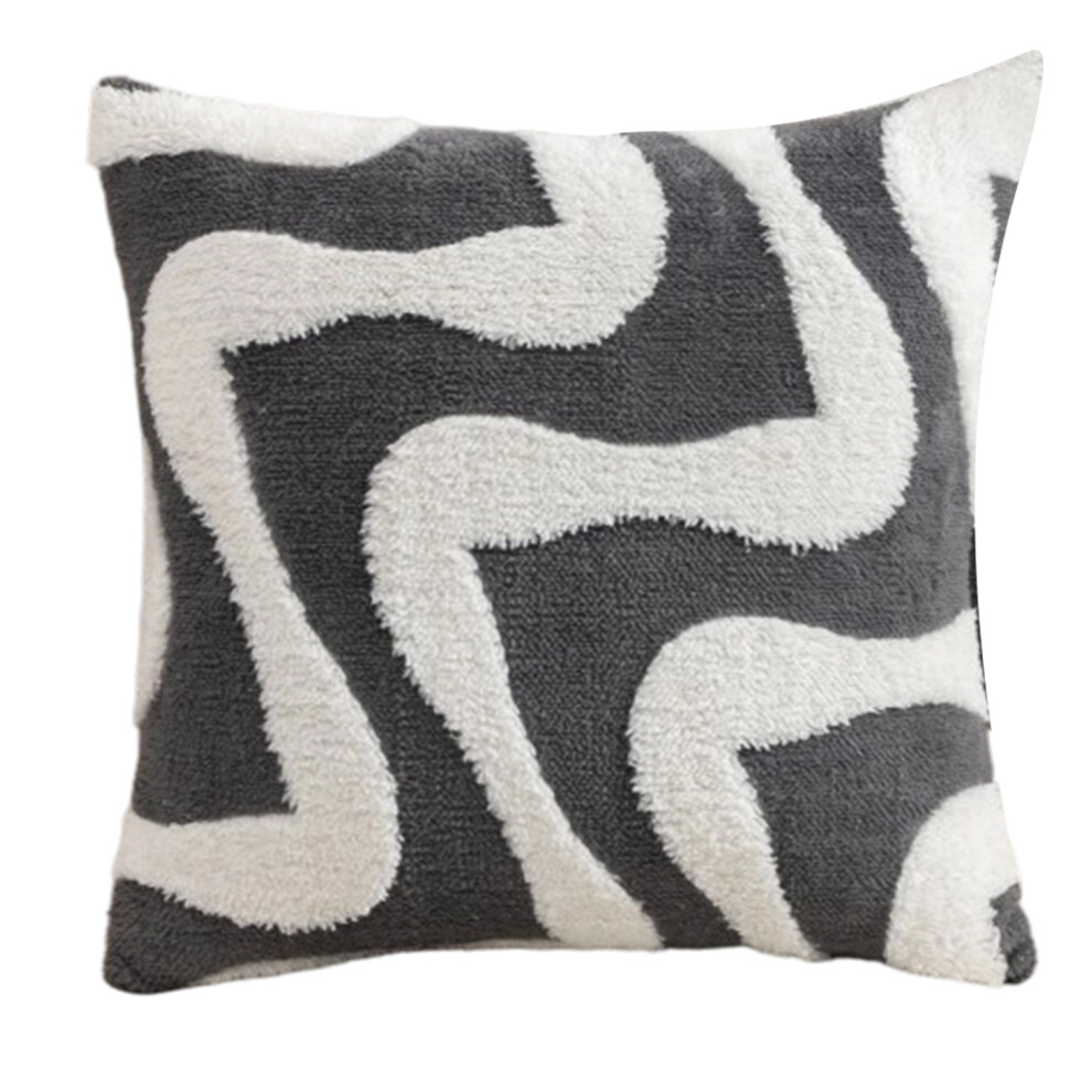 Snow Flannel Pillowcase Soft Comfortable Fabric Any Season- Grey
