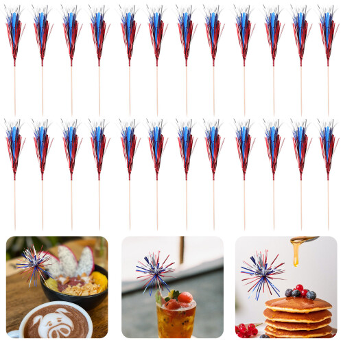 100 Pezzi Stuzzicadenti Per Frutta E Dolci, Mini Stick Per Torta 2