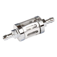 Oil Filter For Motorcycle 8mm Metal Washable Silver For Snowmobile Dirt Bike ATV Small Engine