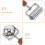 3D Gezichts Massageroller Gua Sha Tool RVS Koelend Anti-Aging 8