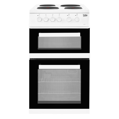 Beko Beko 50cm Electric Cooker with Solid Plate Hob - White - A Rated