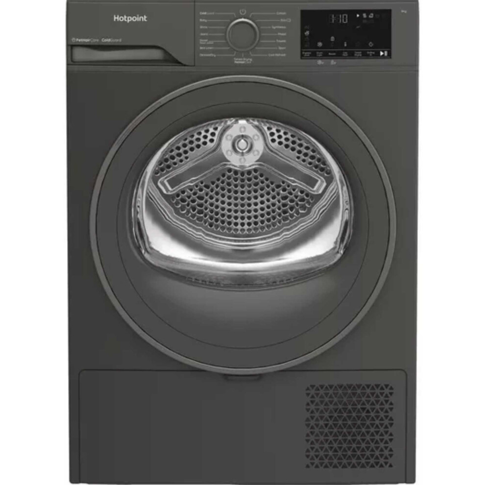 Hotpoint CHD93MGGUK 9KG - 60cm Heat Pump Tumble Dryer with PetHairCare - Grey - Image 9