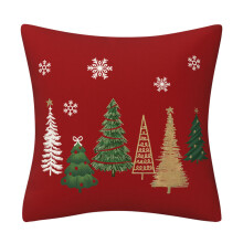Christmas Decoration Cushion Cover Tree Designs Soft Pillow-8