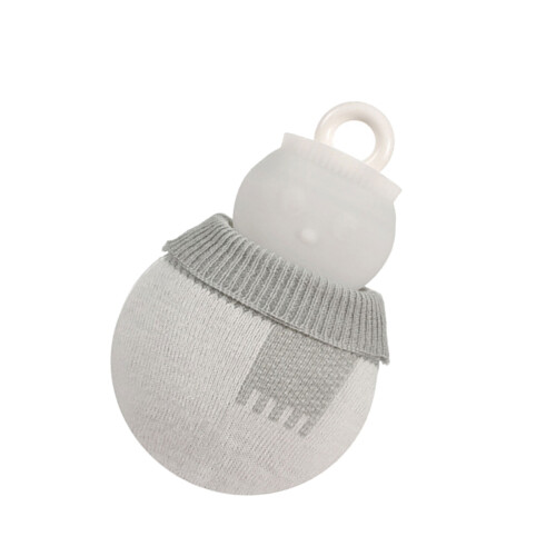 AntiLeak Snowmans Hot Water Bottle Thickened-White small
