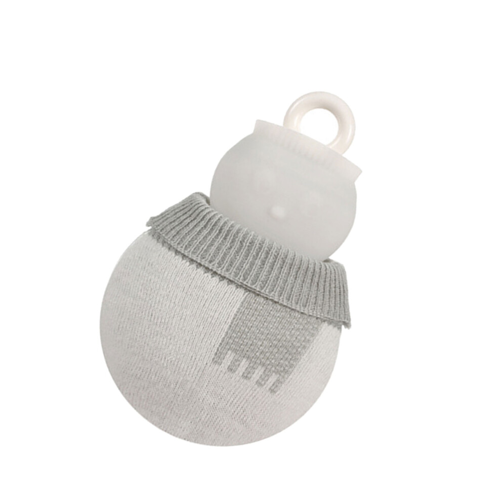 AntiLeak Snowmans Hot Water Bottle Thickened-White small