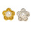 Alloy Florals Button Crafting Materials For Bags Hat DIY-silver 2