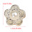 Alloy Florals Button Crafting Materials For Bags Hat DIY-silver 4