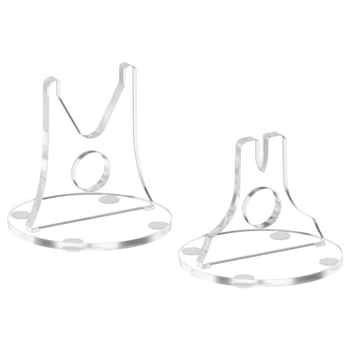 Streamlined Acrylic Cutter Stand Sturdy Storage Solution-Clear