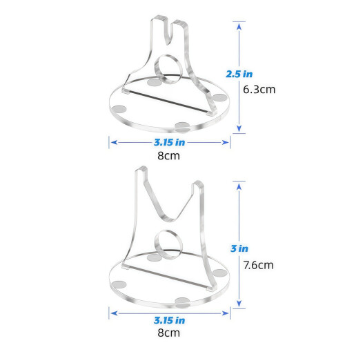 Streamlined Acrylic Cutter Stand Sturdy Storage Solution-Clear 2