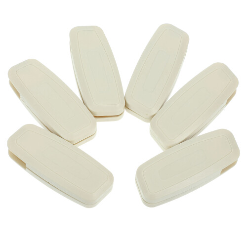 6Pcs White Pom Roller Blind Handles Durable Plastic Window Cord Pulls