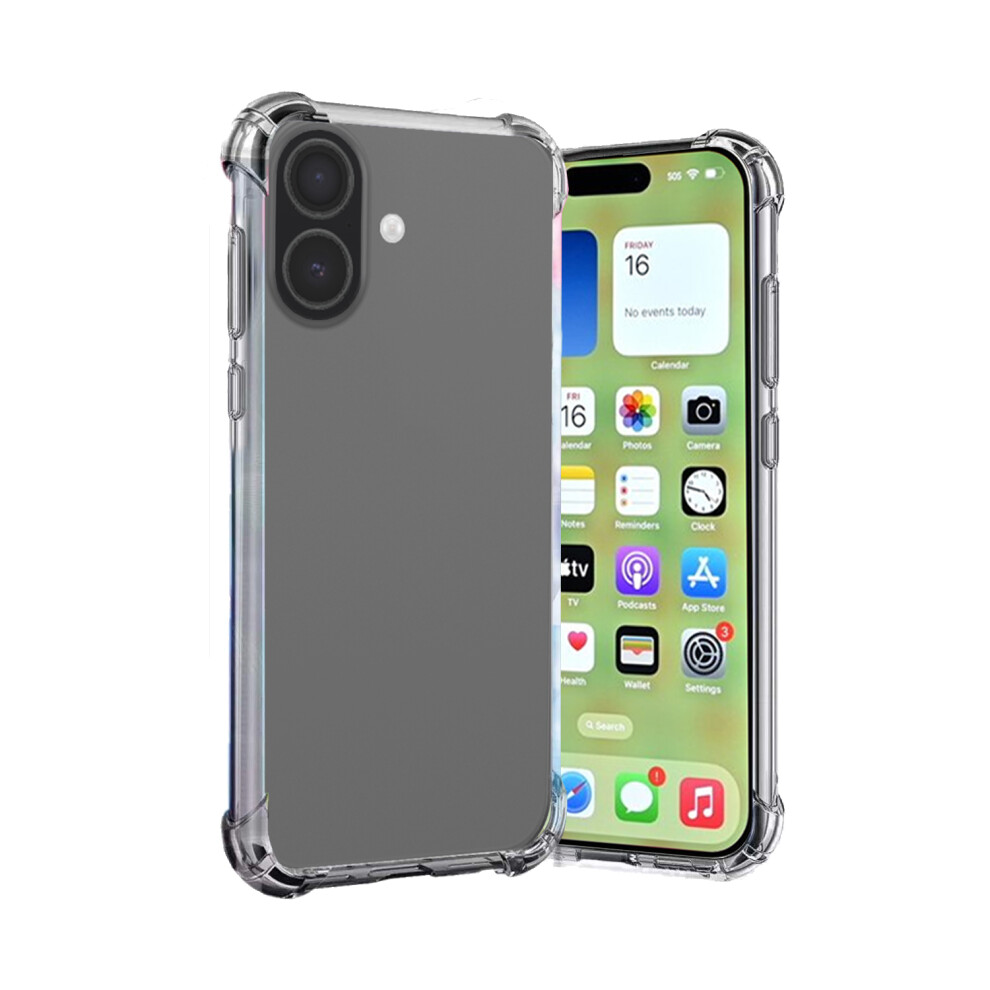 (Clear) For Apple Iphone 17 Plain Silicone Gel Phone Case Clear 3479048291201