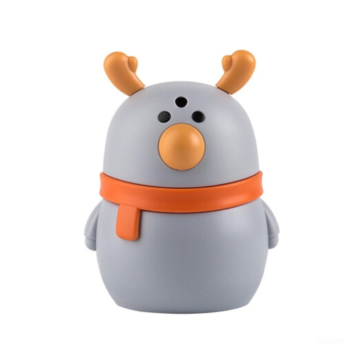 Charming Reindeer Themed Automatic Toothpick Box Gray, Easy To Clean, Regular Use