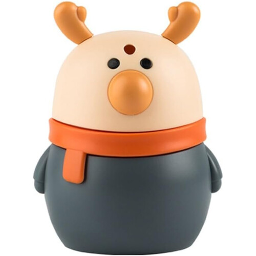 Charming Reindeer Themed Automatic Toothpick Box Gray, Easy To Clean, Regular Use 1