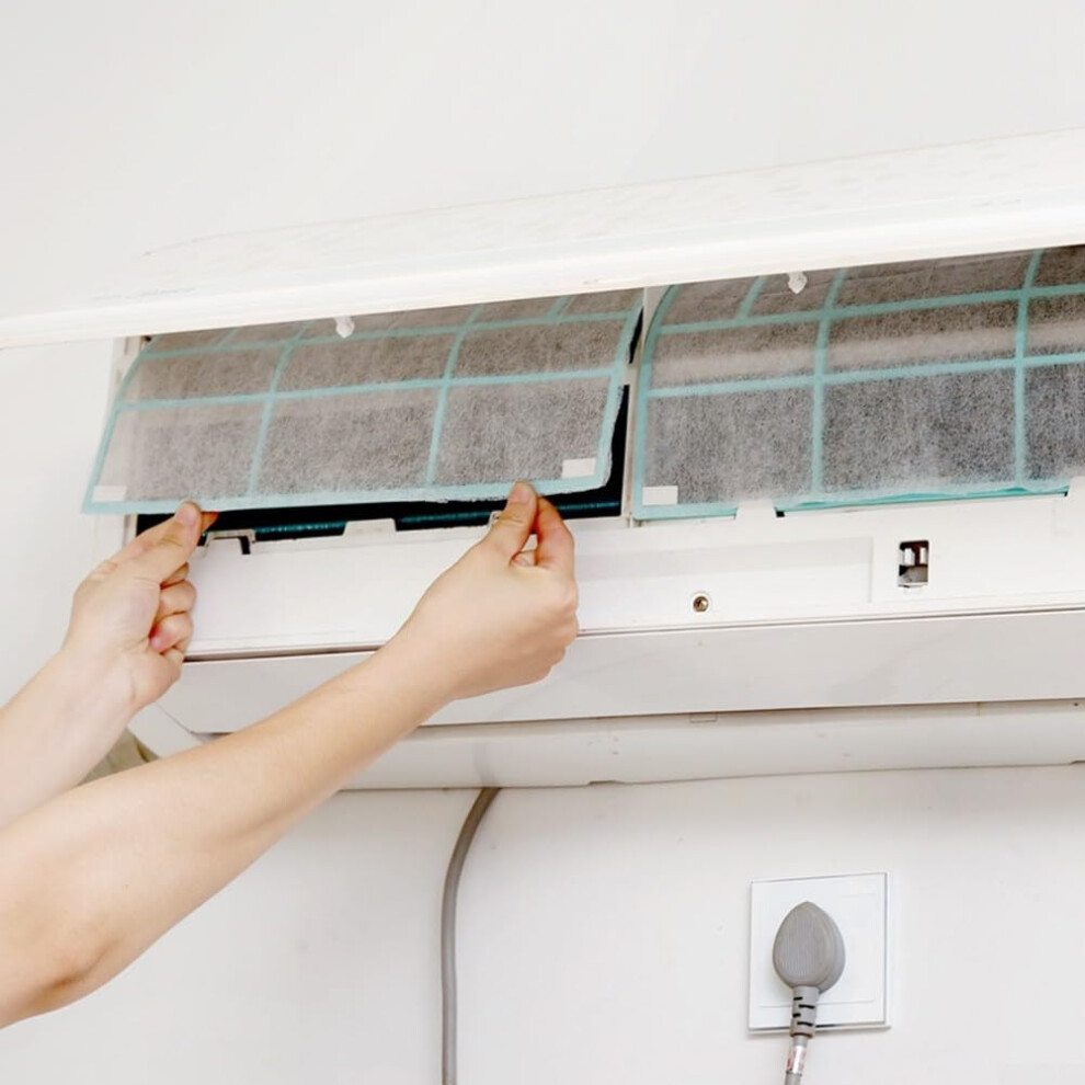 Non-Woven Air Conditioning Filter 10Pcs, Anti-Dust Outlet Mesh, Air Conditioner Vent Network Filter Cleaner Mesh 9354506289362