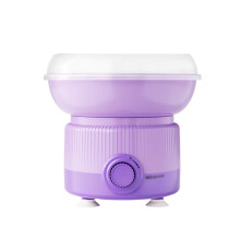 Cotton Candy Machine Mini Full Automatic Household Use Color Candy Making Purple Retro Vintage