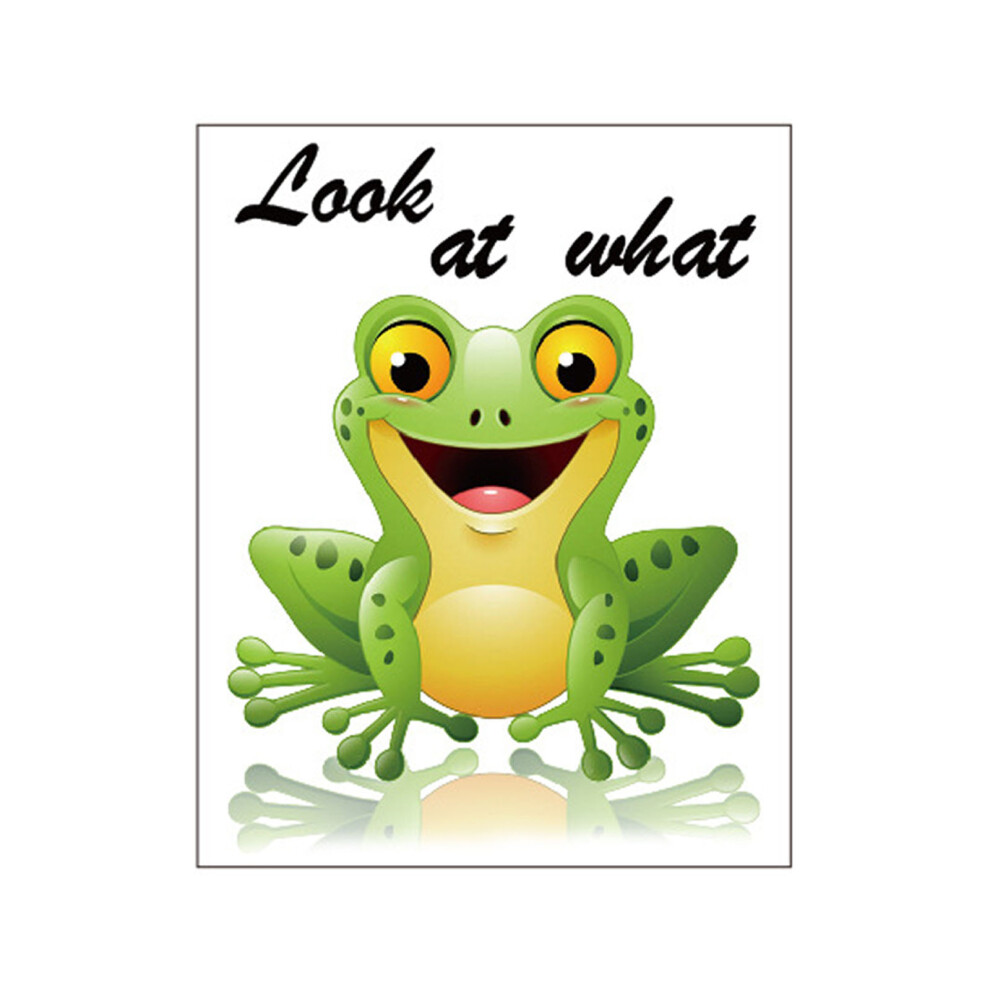 Funny Frogs Toilet Seat Lid Stickers Selfs-Adhesive-N1187 7695000195011