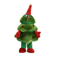 Musical Animated Plush Christmas Tree Decoration Motion Swing-6