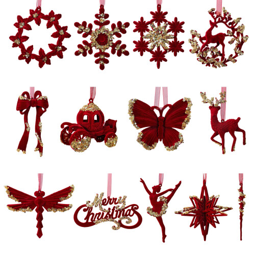 Sequins Velvety Snowflake/Butterfly Ornament for-Dragonfly... 1