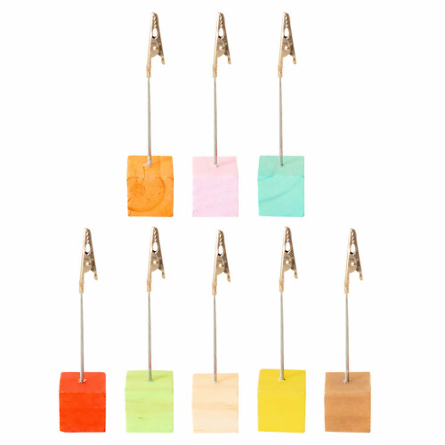 8St Mix Gekleurde Kaarten- En Berichtclips Voor Decor