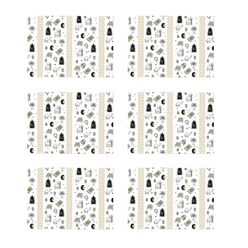 Islamic Patterned Wrapping Paper for Festival Gifting-type I