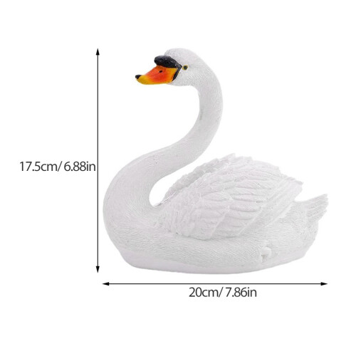 Estátua De Cisne Com , Decorativa 1
