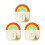 3Pcs Strong Adhesive Hooks Rainbow Colored Hooks-rainbow colors 1