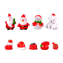 9 Piece Festives Resin Santa Snowman Figurines Christmas