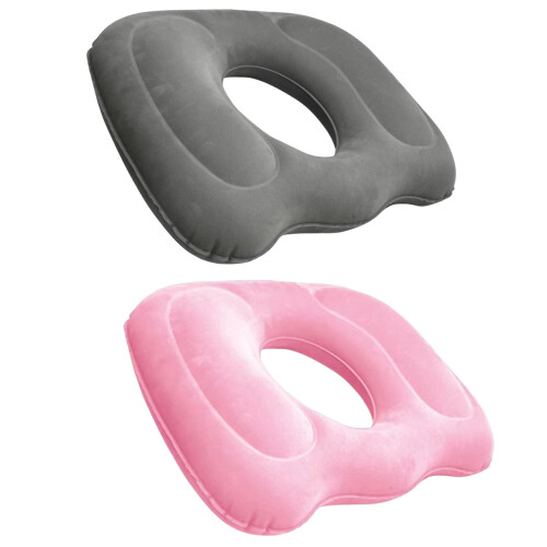 Ventilated Plushes Seat Cushion Ergonomic Designs for-grey 2