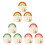 3Pcs Strong Adhesive Hooks Rainbow Colored Hooks-rainbow colors 3