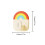3Pcs Strong Adhesive Hooks Rainbow Colored Hooks-rainbow colors 4