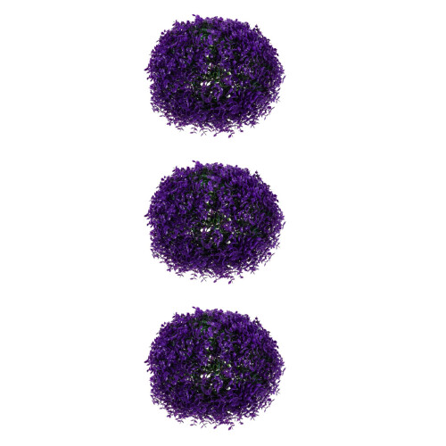 3 Unidades Bola De Planta Artificial Topiária Grama 1