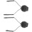 1Paar Compacte Helmhoofdtelefoonhouder Van Metaal En Kunststof 7